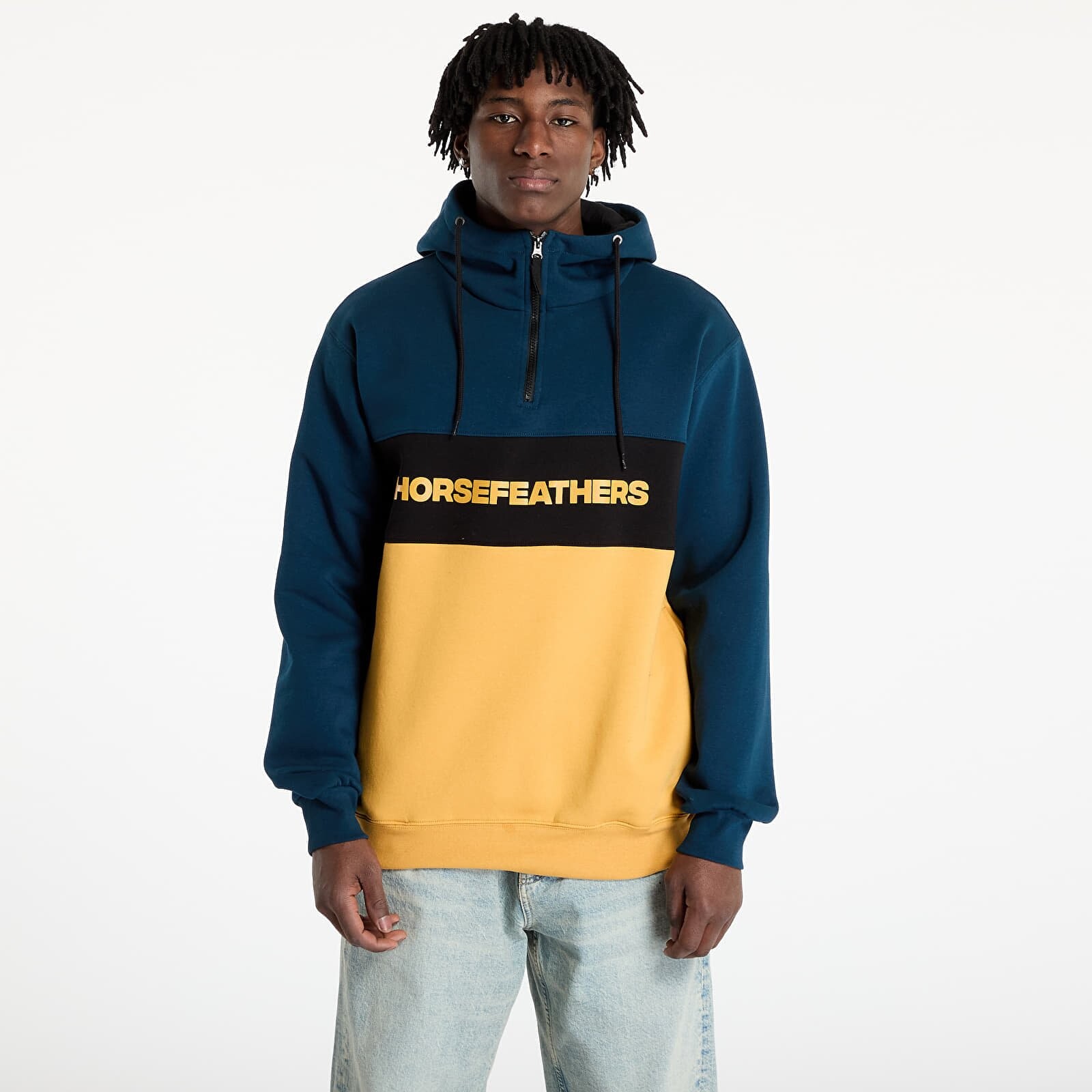 Mikina Horsefeathers Fulton Sweatshirt Pond/ Honey S