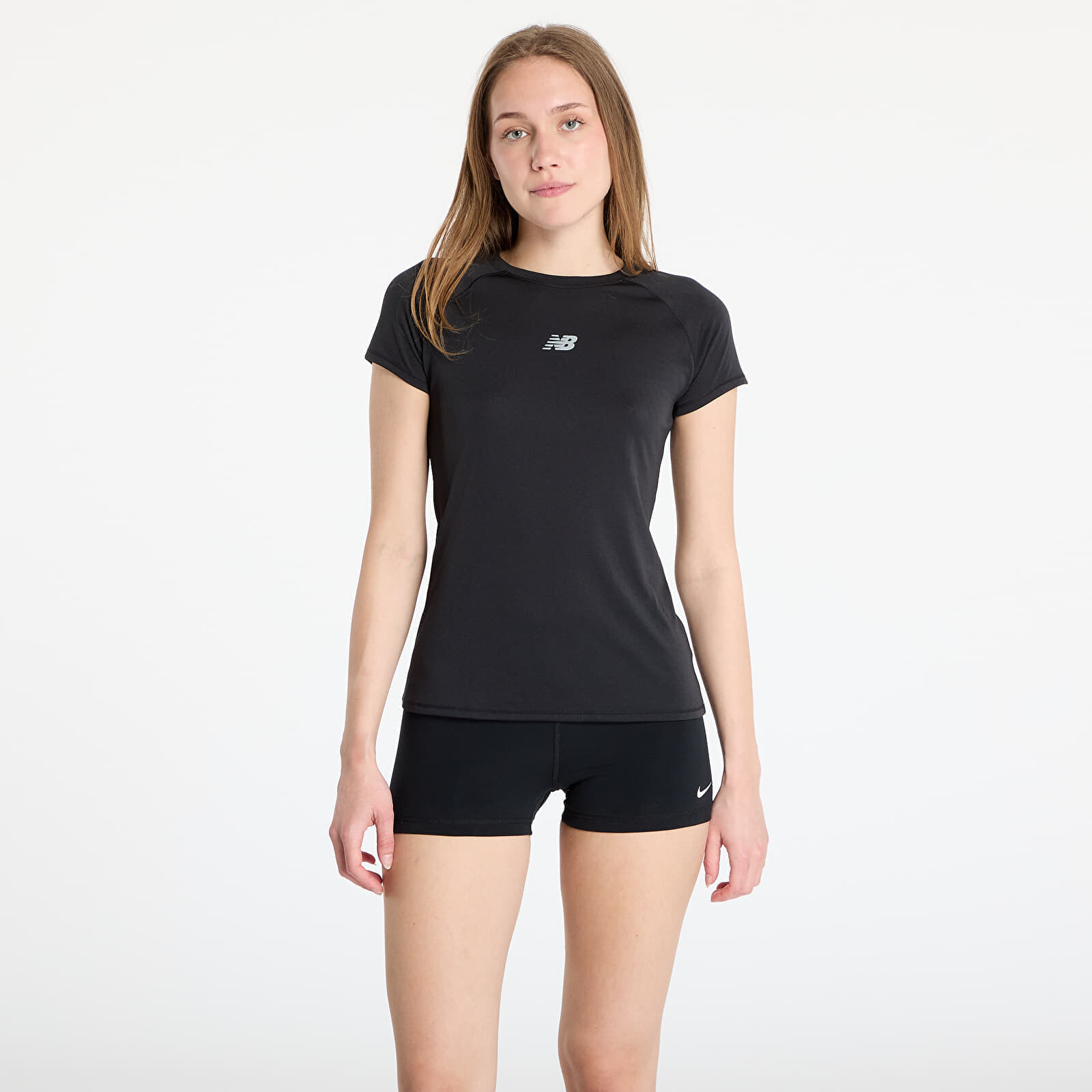 Tričko New Balance Seasonal Jacquard T-Shirt Black S