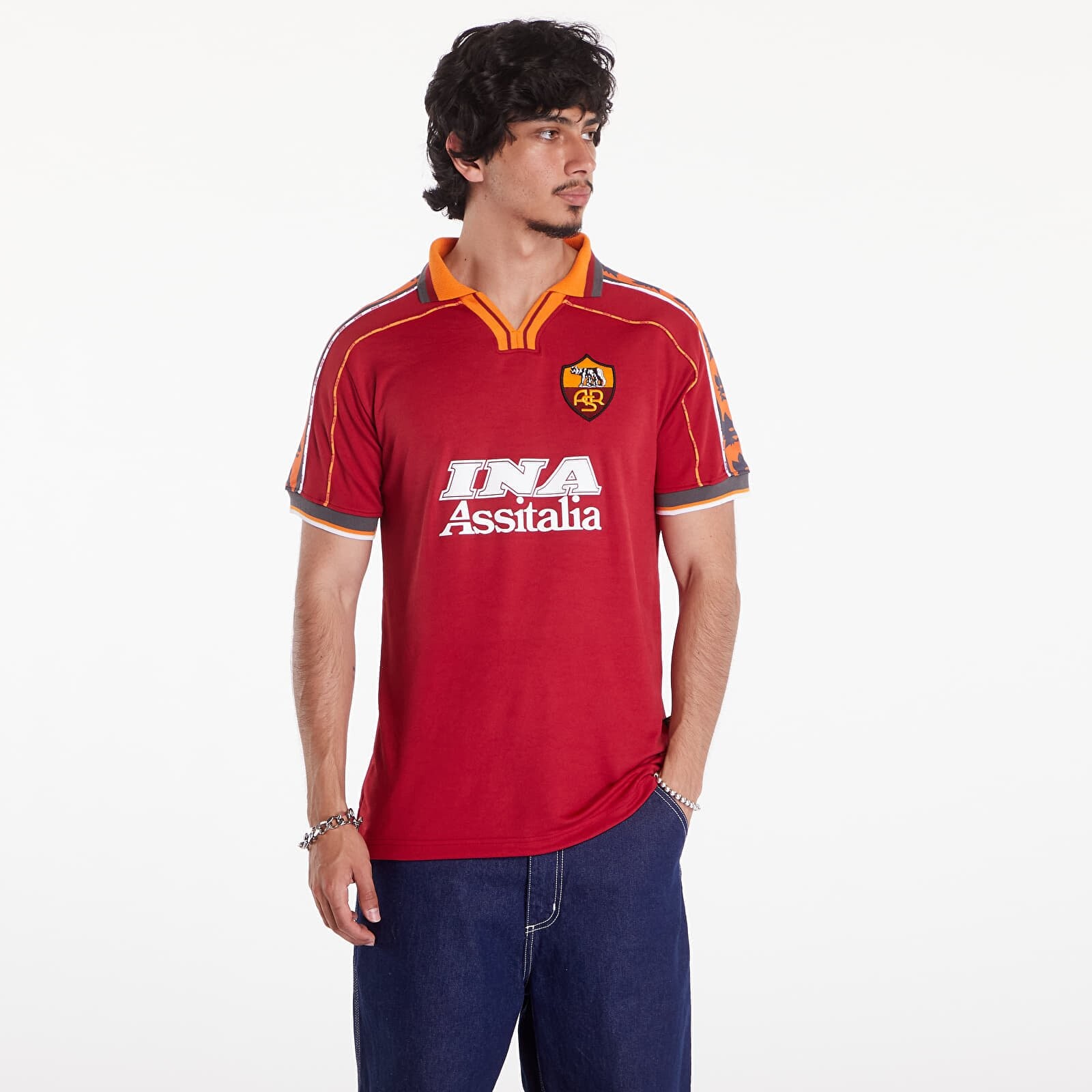 Dres COPA AS Roma 1998 - 99 Retro Football Shirt UNISEX Red M