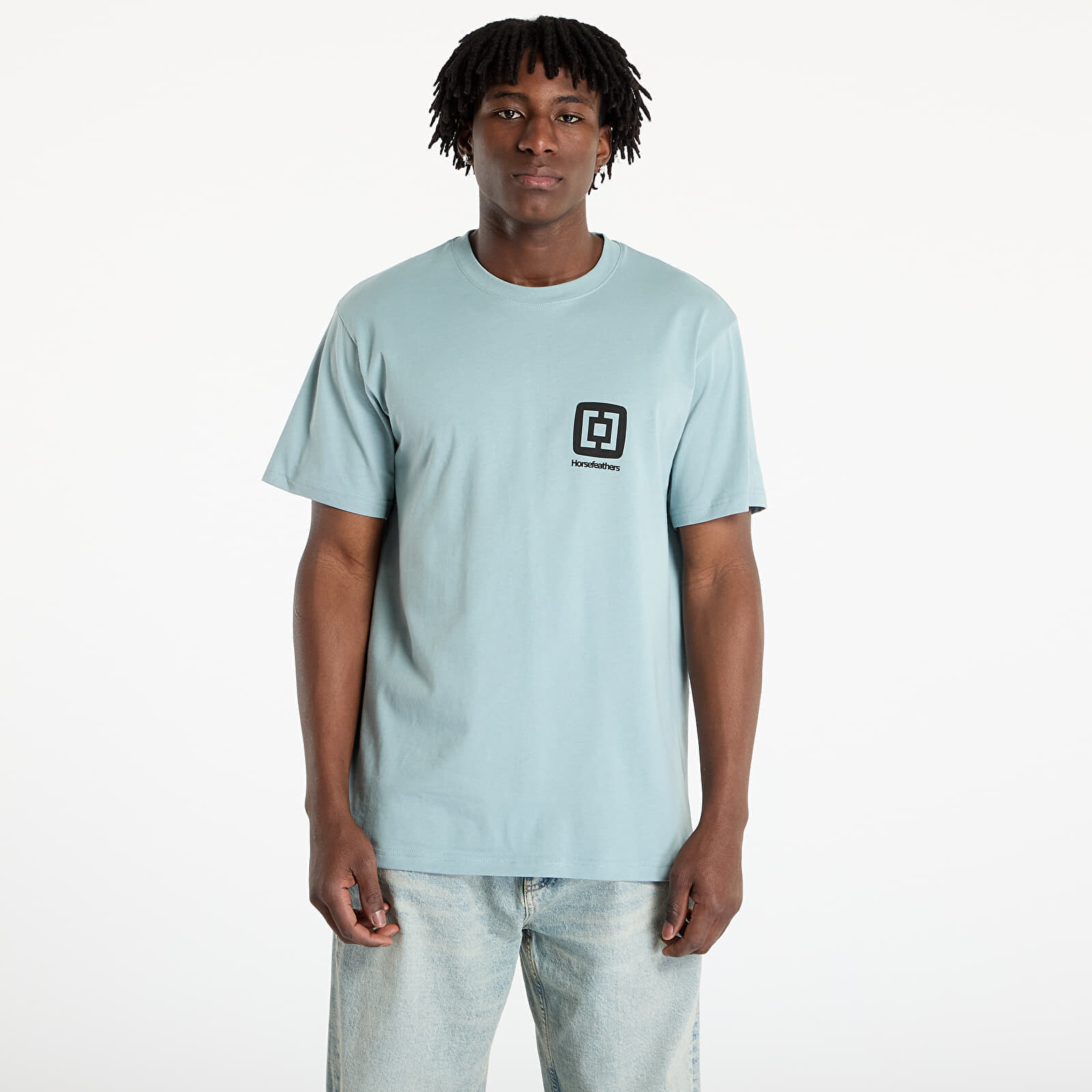 Tričko Horsefeathers Mini Logo T-Shirt Blue Haze S