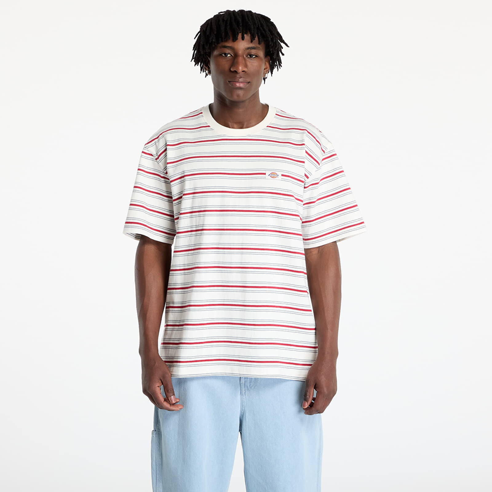 Tričko Dickies Lewistown Stripe Short Sleeve Tee Egret S