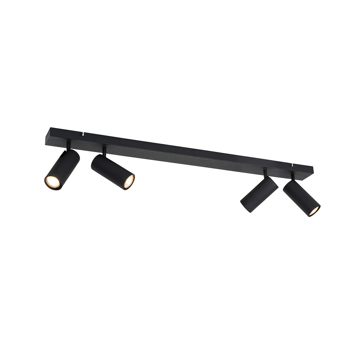 Inteligentný stropný reflektor čierny 4-svetelný nastaviteľný vrátane 4 Wifi GU10 50mm - Renna
