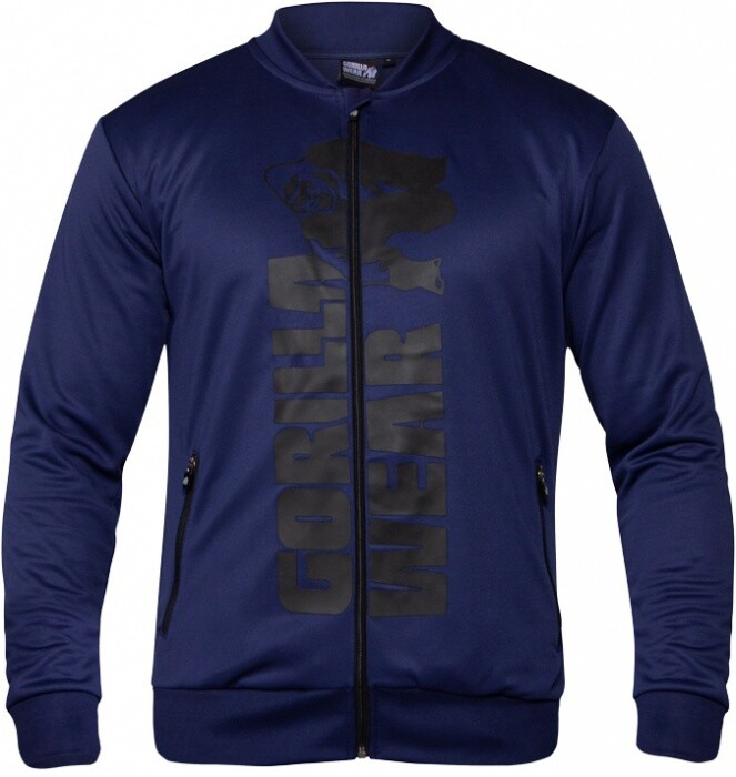 Gorilla wear pánska mikina ballinger track jacket navy blue/black