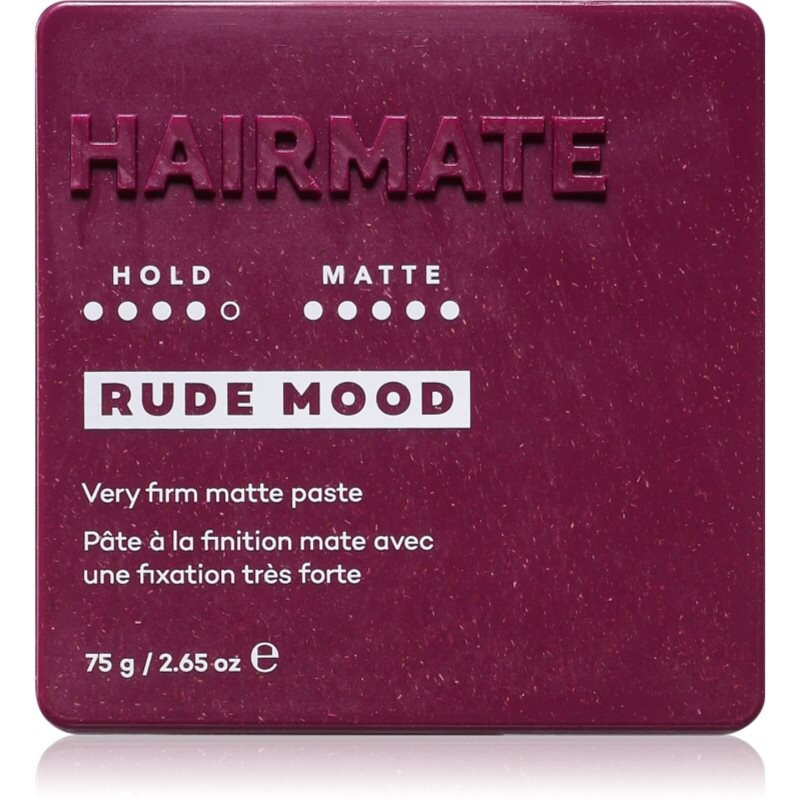 HAIRMATE Rude Mood zmatňujúca stylingová pasta s extra silnou fixáciou 75 g