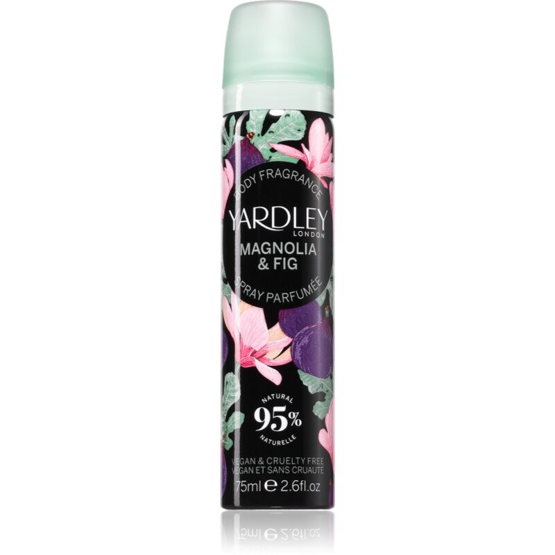 Yardley Magnolia & Fig telový sprej pre ženy 75 ml