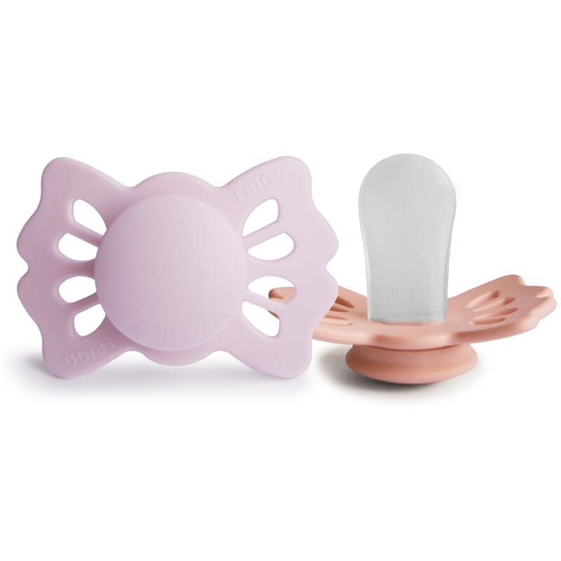 FRIGG Lucky Size 1:0-6 months cumlík Soft Lilac/Pretty in Peach 2 ks