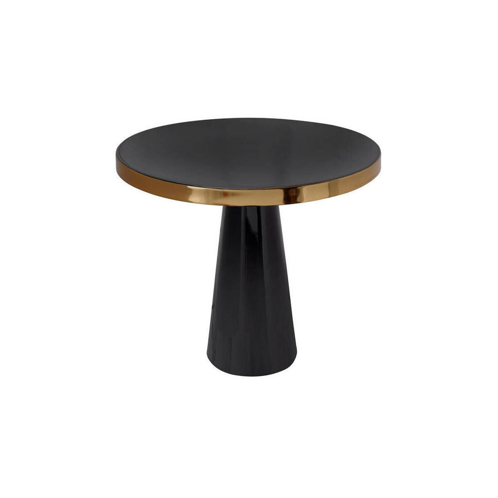 XXXL PRÍRUČNÝ STOLÍK, čierna, zlatá