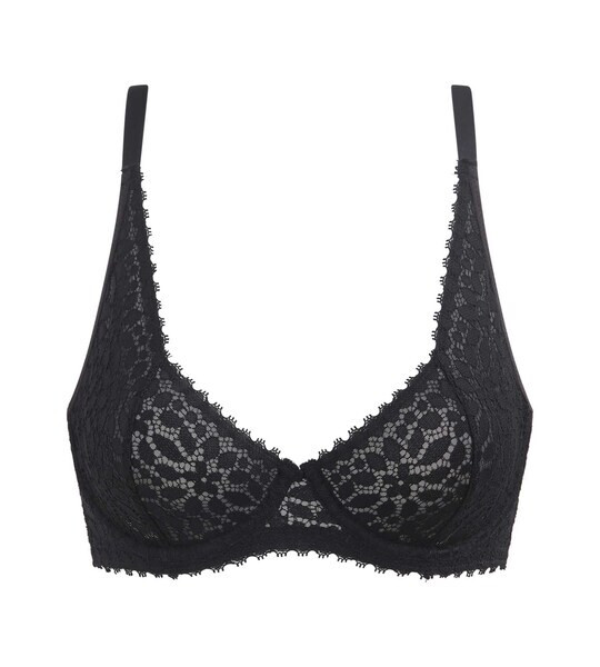 Dámska čipkovaná podprsenka DIM DAILY DENTELLE UNDERWIRE BRA - DIM - čierna 75 B