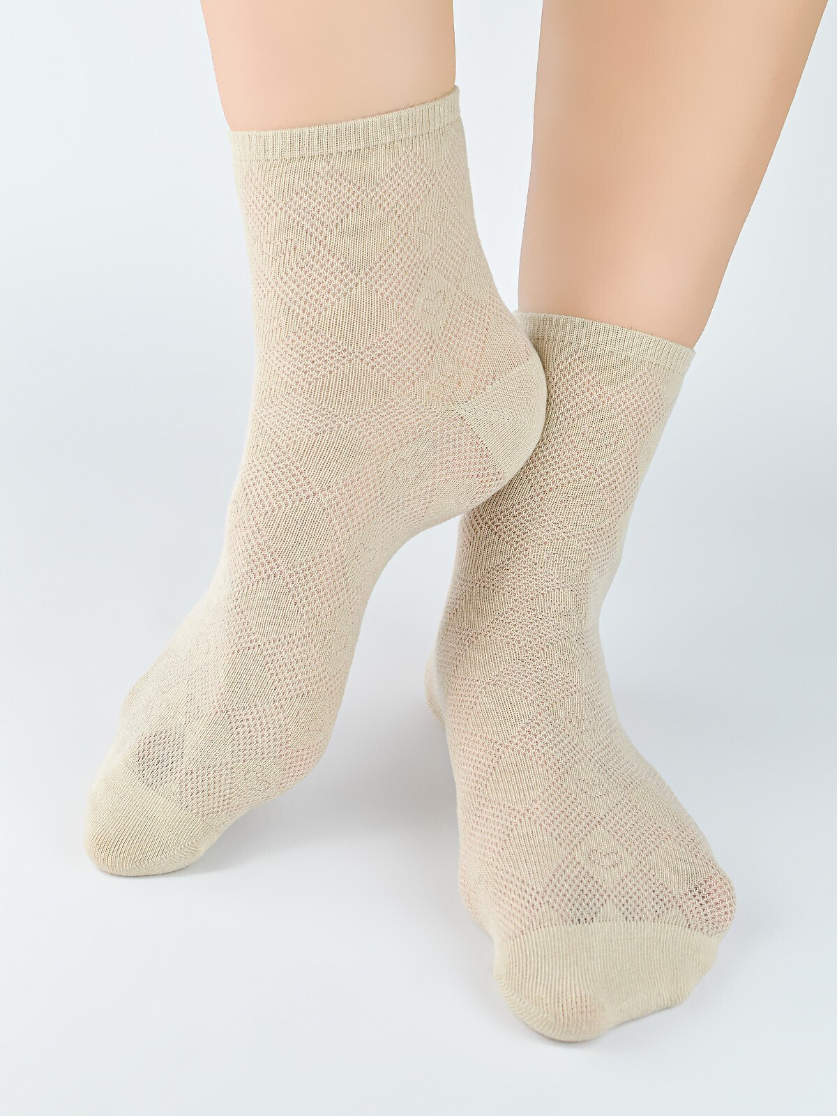 Noviti SB124 Ponožky Hearts 35-42 Béžová 35-38