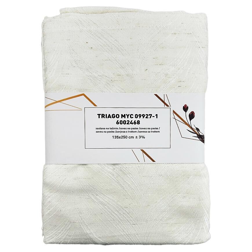 Záves na páske Triago MYC09927/1 135x250 cm krémový
