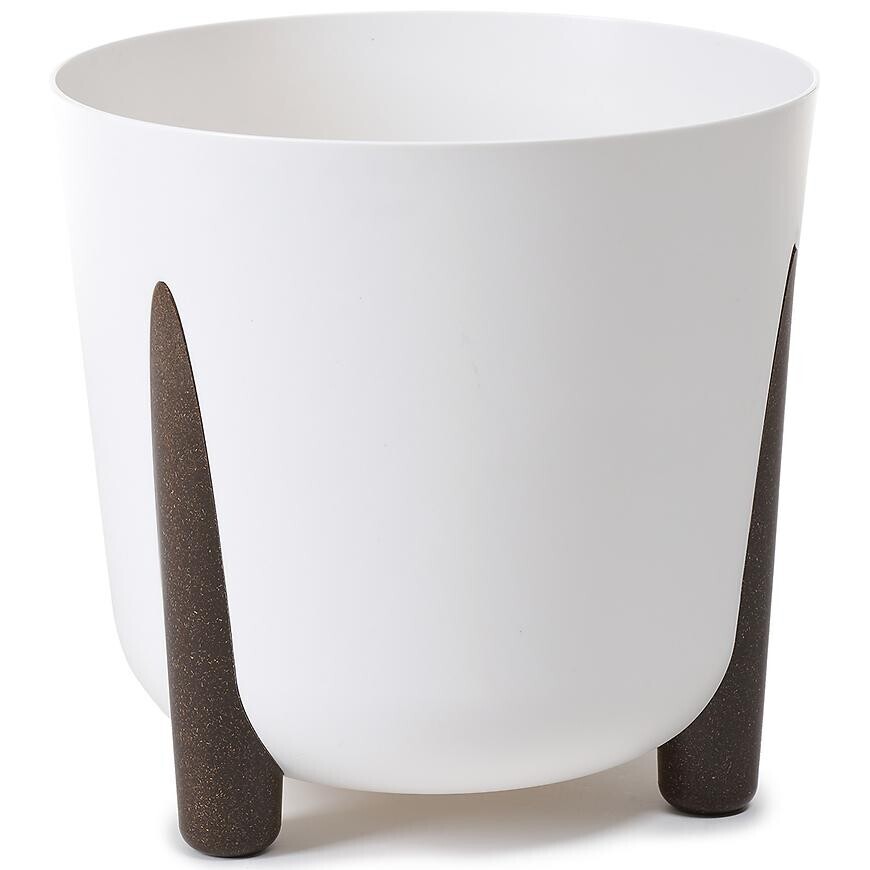 Okrúhly kvetináč FRIDA 260 biely