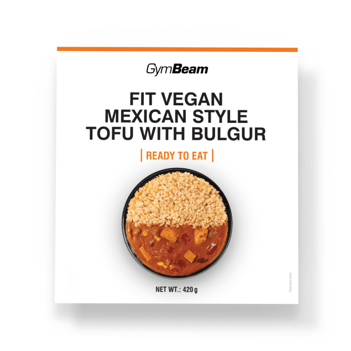 GymBeam FIT Vegan tofu s bulgurom na mexický spôsob 420 g
