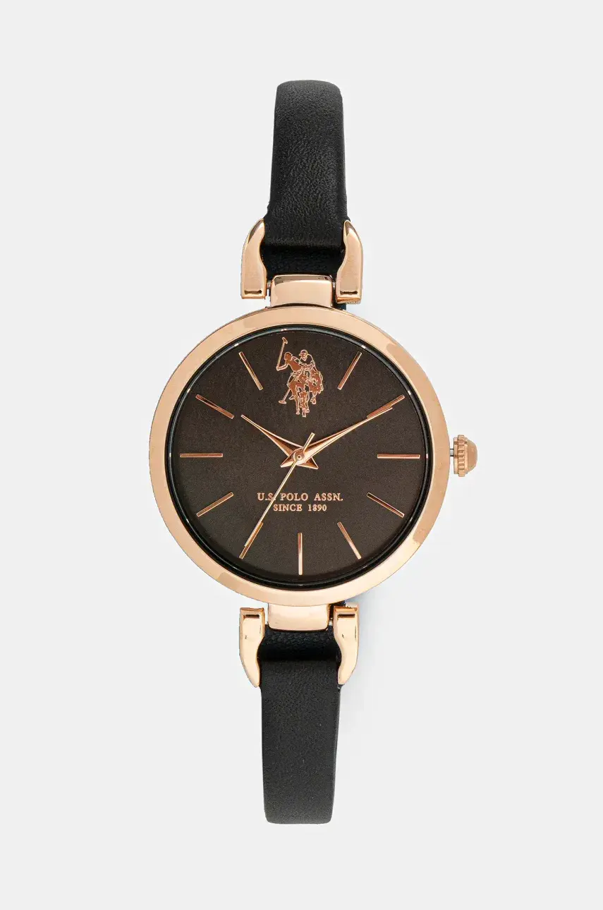 Hodinky U.S. Polo Assn. ADRIENNE dámske, čierna farba, USP8100BK