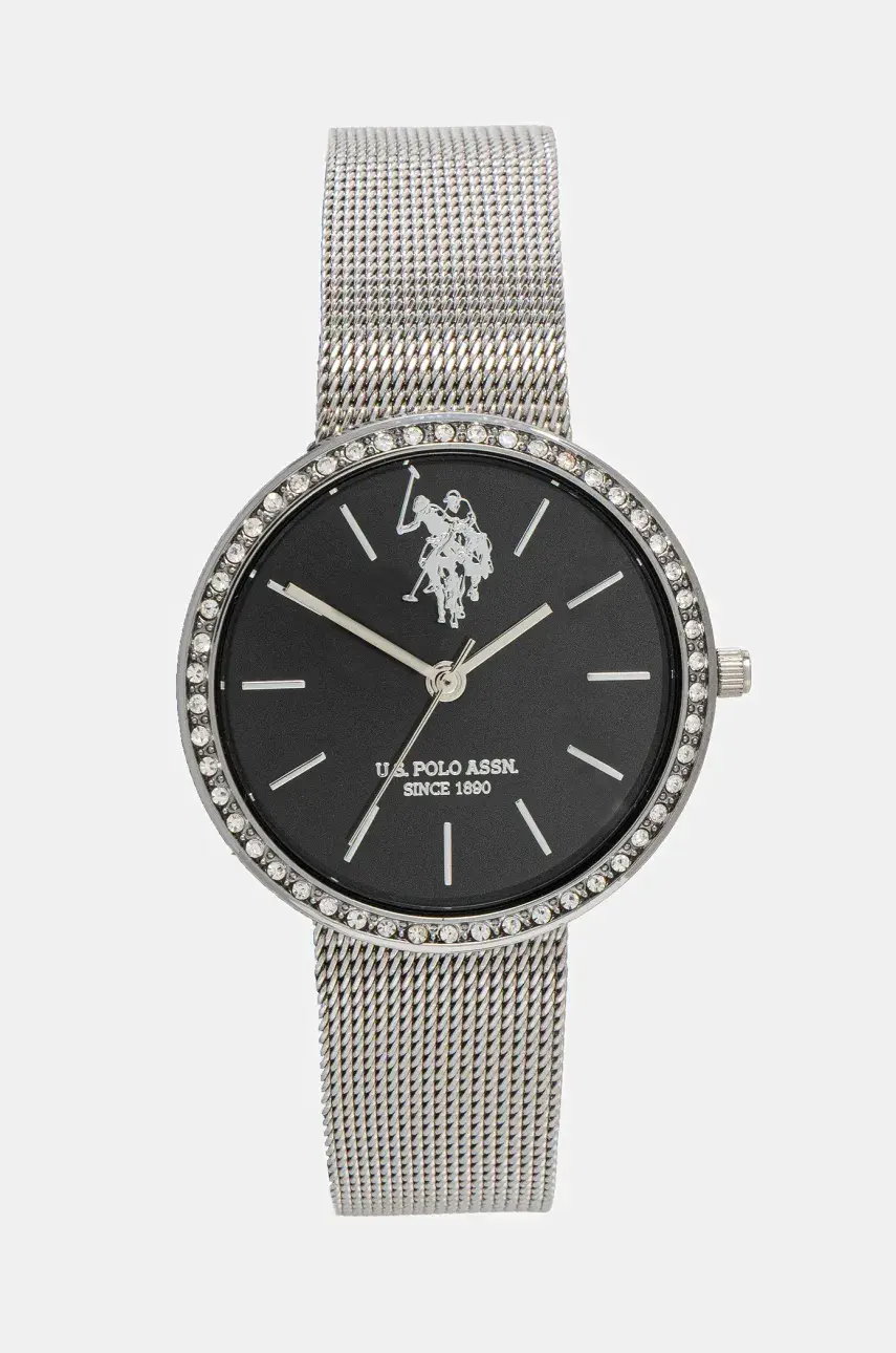 Hodinky U.S. Polo Assn. CORAL dámske, strieborná farba, USP5667BK