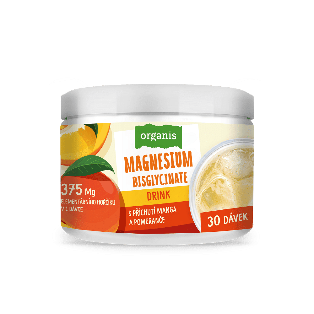 ORGANIS Magnesium drink s príchuťou manga a pomaranča 102 g