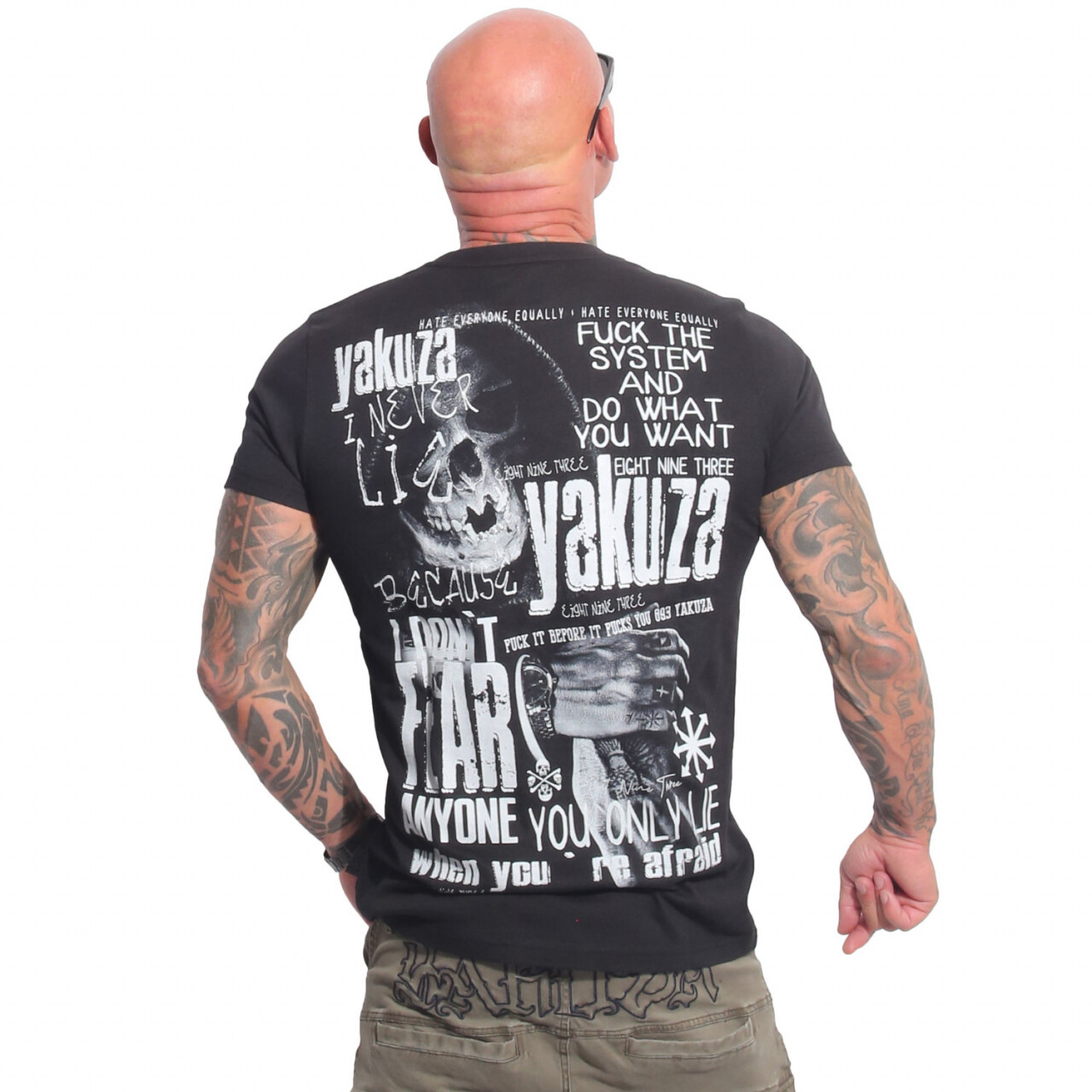 Tričko pánske Yakuza Fear - čierne, 5XL