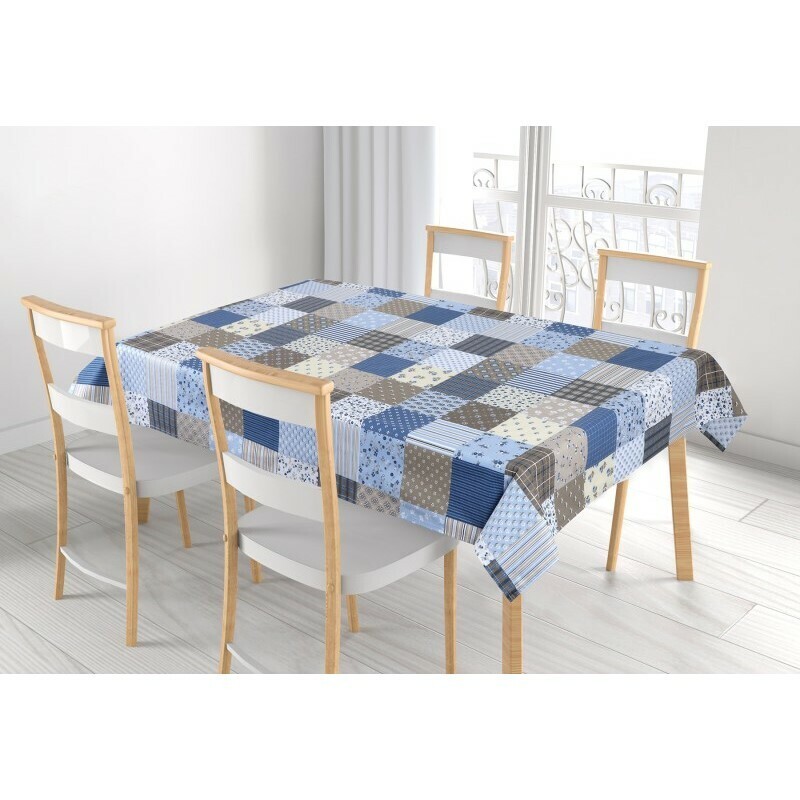 Bellatex Obrus Adela Patchwork modrý , 120 x 140cm