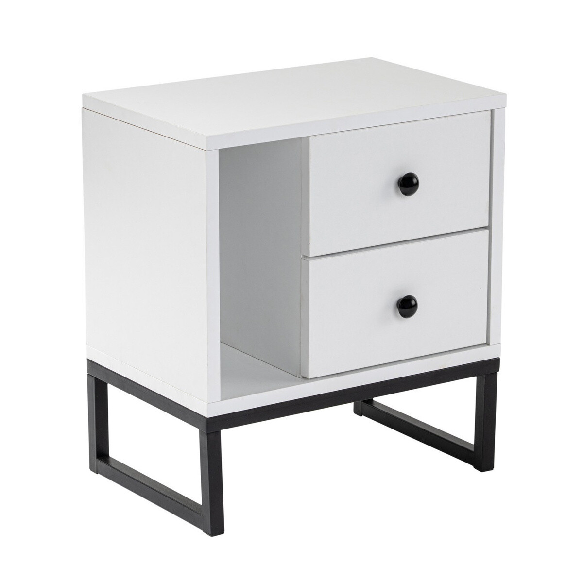 Nočný stolík Glimmer White