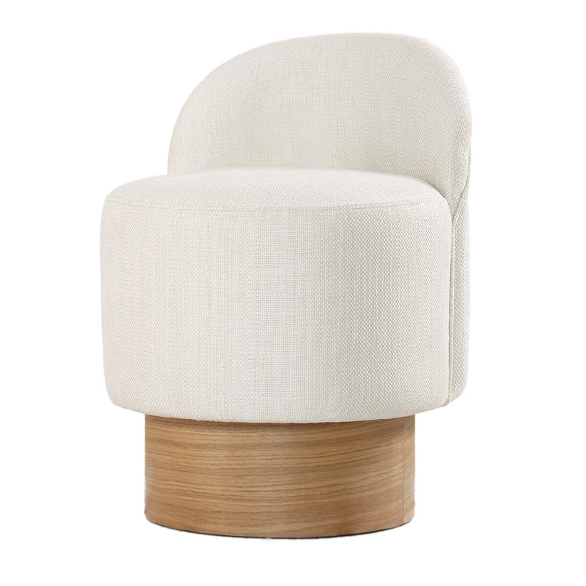 Barren Pouf Cream Stool