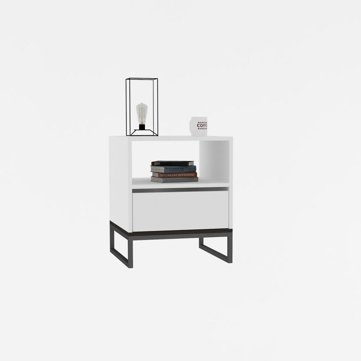 Nočný stolík Lindau White