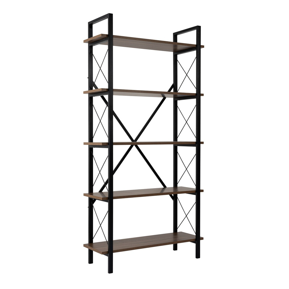 Polička Elysian Walnut a čierna