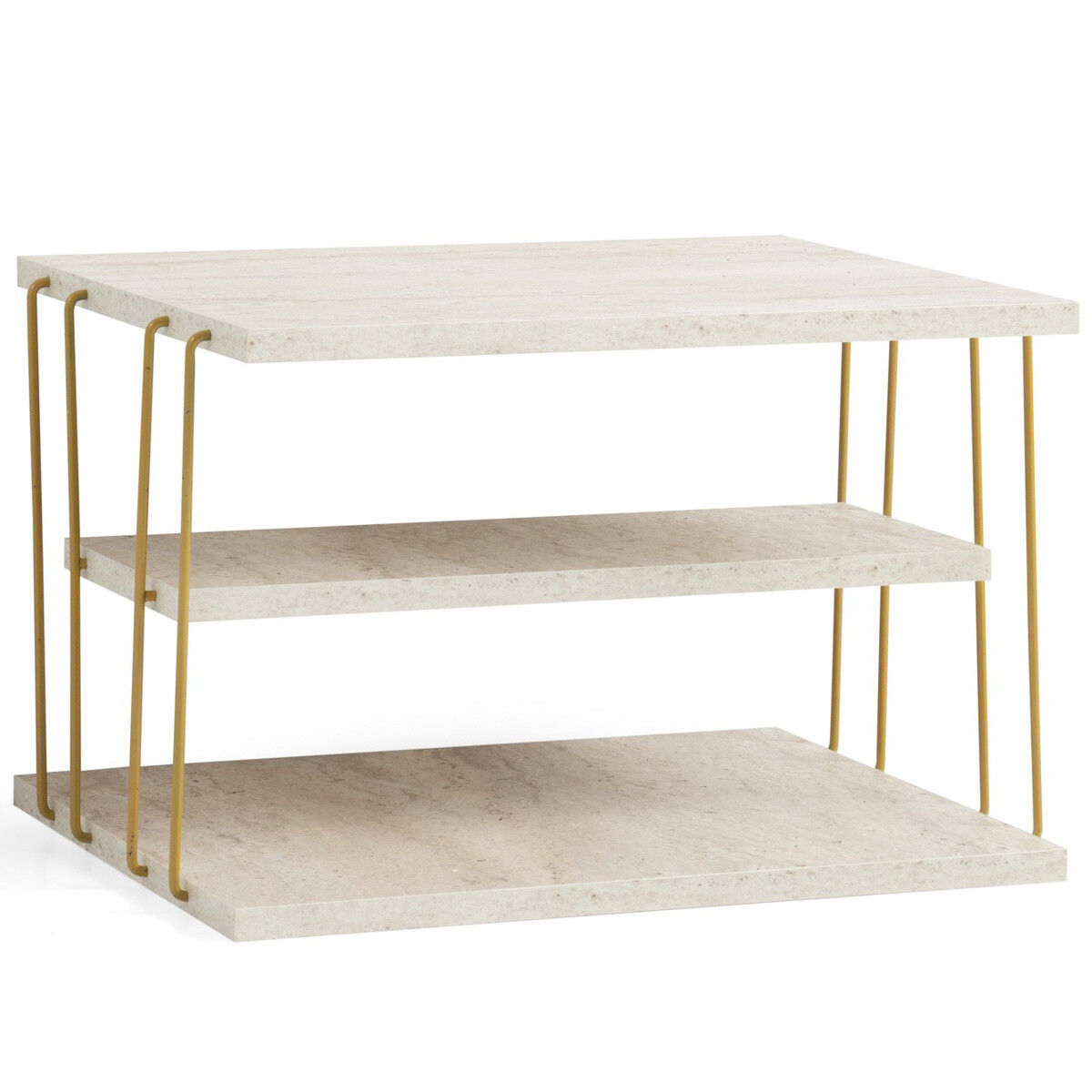 Konferenčný stolík Lifon Gold Travertine