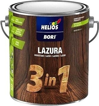Kansai Helios Bori lazúra 3in1, 5 l, odtieň 3 Teak