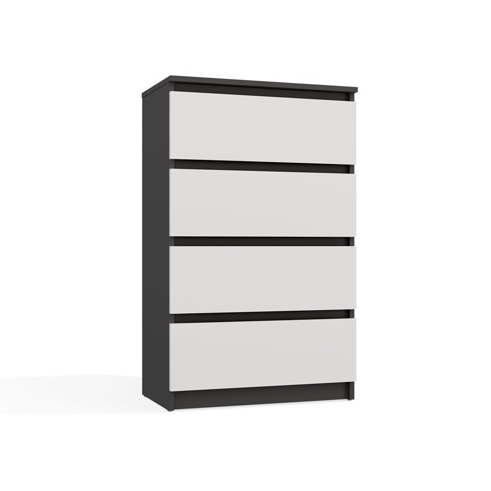 Komoda Malwa M4 70 cm antracit/bílá
