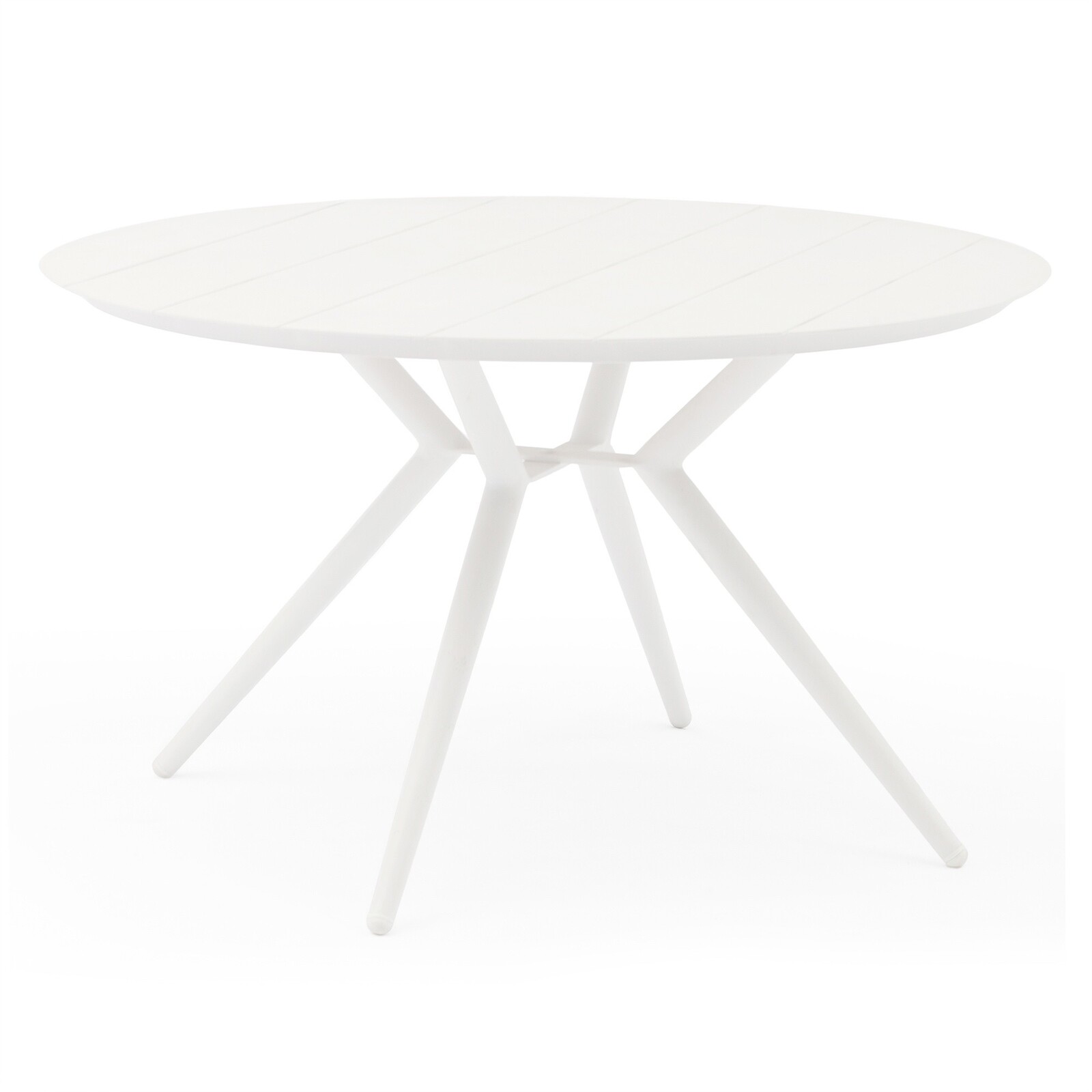 Kulatý zahradní stůl Piretto 126,5 cm béžový
