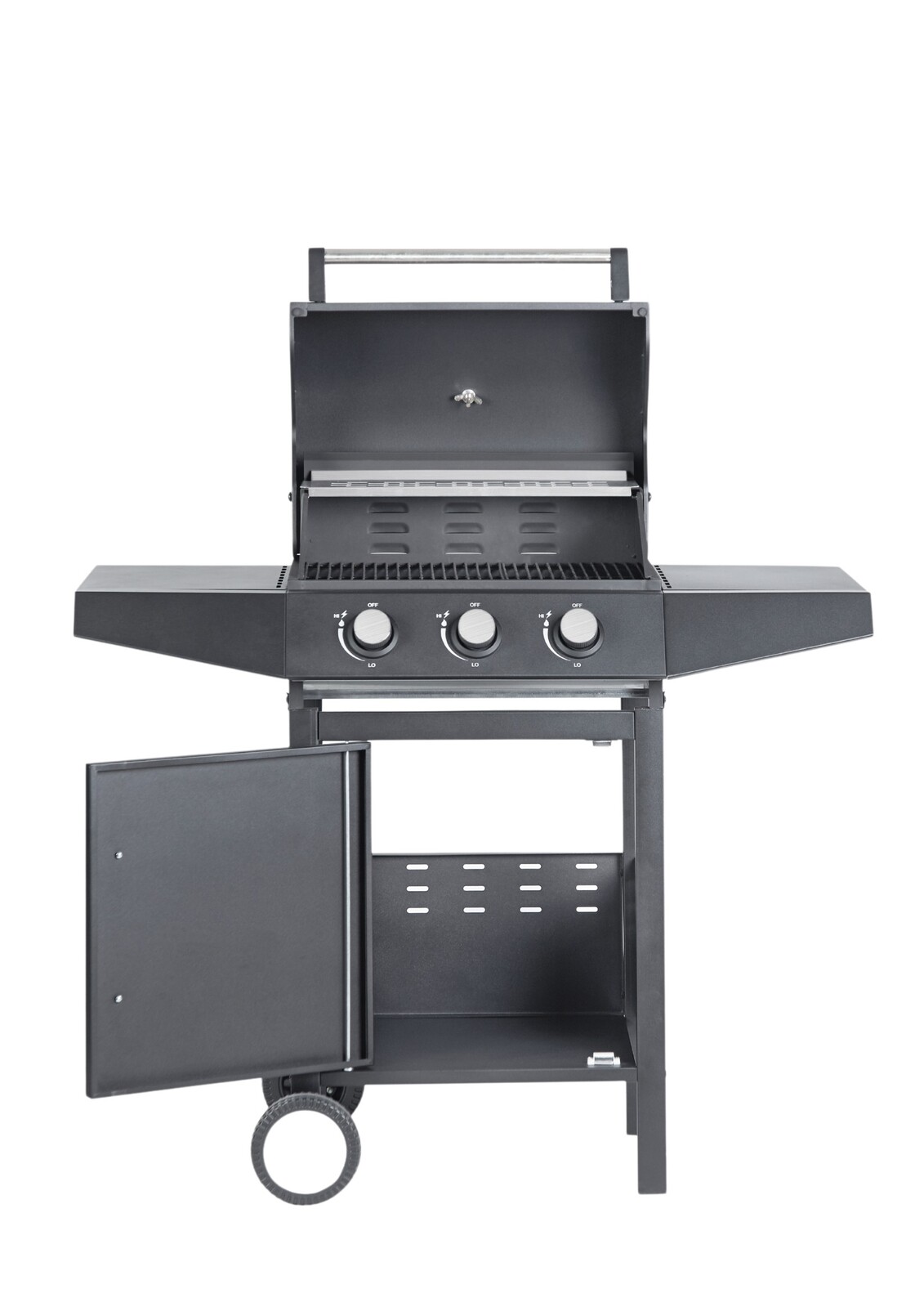 Plynový gril GRILL s 2 hořáky černý