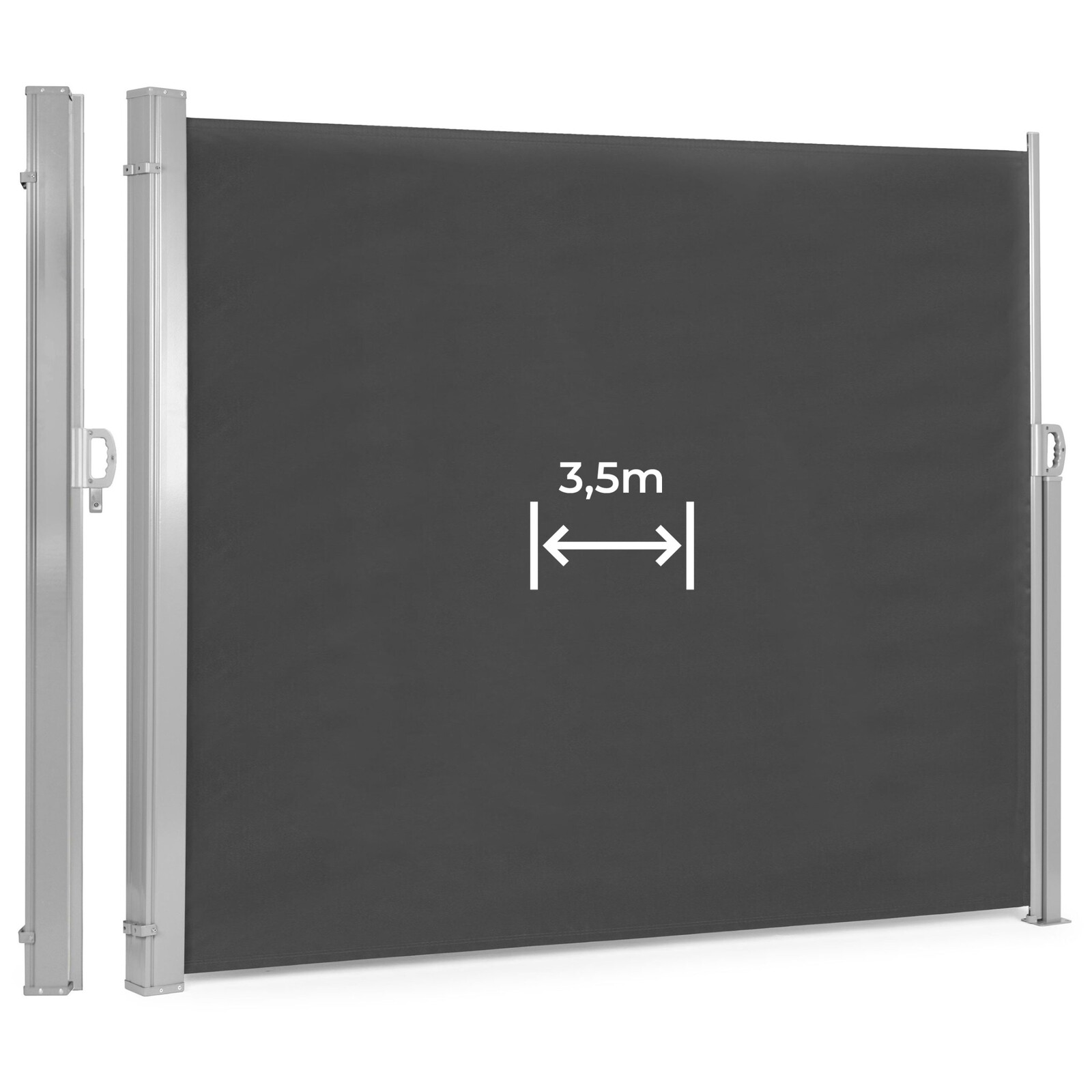 Skládací boční markýza LEVATO 350x200 cm antracitová