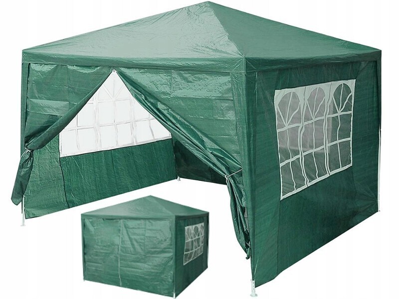 Skládací zahradní párty stan ELYPSO 3x3 m zelený