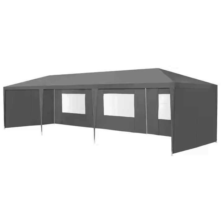 Skládací zahradní párty stan ETERA 3x9 m šedý