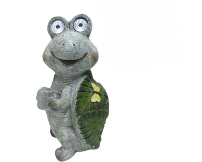 Solární LED figurka TURTLIES šedá/zelená