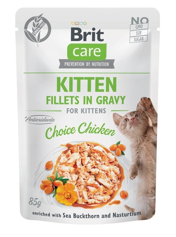 Brit Care Cat Fillets in Gravy Choice Chicken - 85g