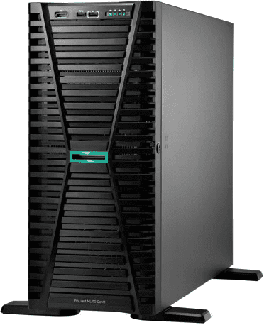 HPE ML110 G11 4510, 64 GB, 2 x 480 GB SSD, RPR