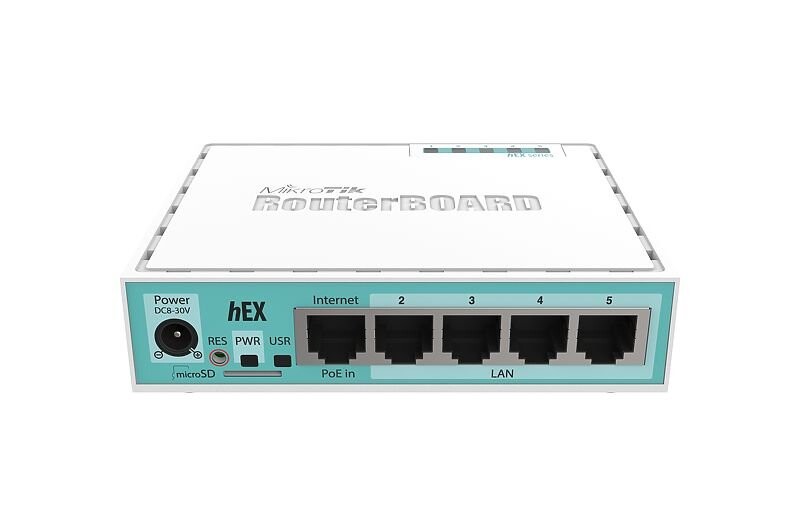 MIKROTIK RouterBOARD hEX + L4 (880MHz, 256 MB RAM, 5xGLAN switch, plastic case, zdroj) RB750Gr3