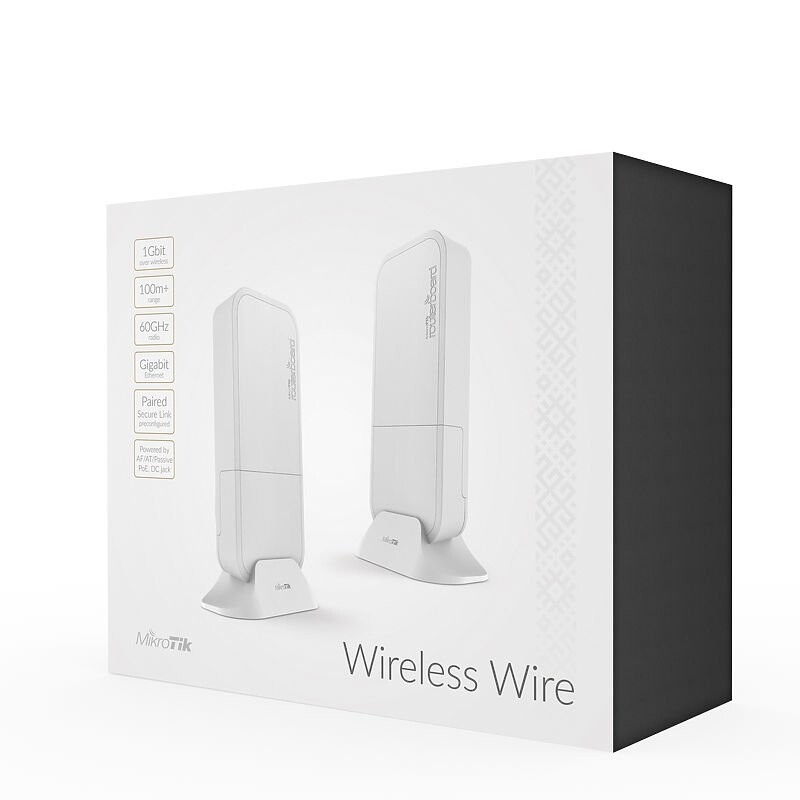 MIKROTIK RouterBOARD Wireless Wire 60GHz + L3 (716MHz, 256MB RAM, 1xGLAN, 1x 60GHz) outdoor kit RBwAPG-60adkit