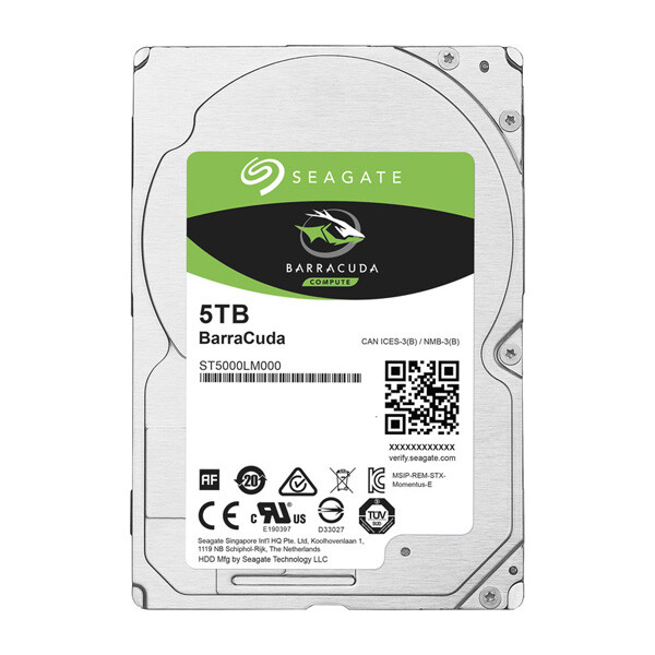 Seagate 5 TB Barracuda25 Pevný disk 2,5