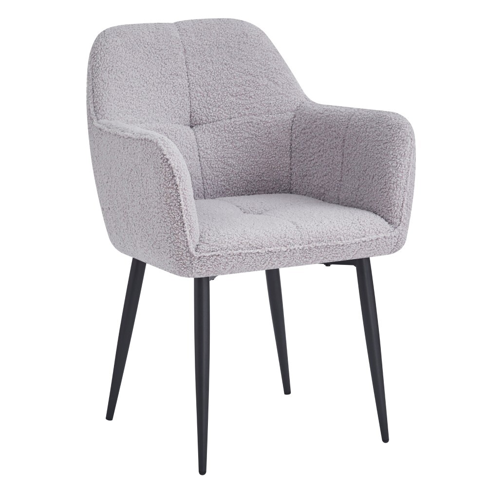 KONDELA Sener jedálenské kreslo sivá / čierna