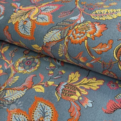 Dekoračná látka jacquard Inaya ciel