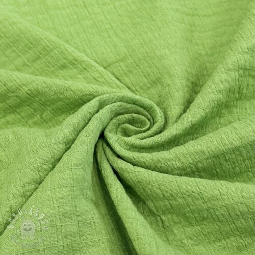 Bavlnená látka STRETCH Baby green