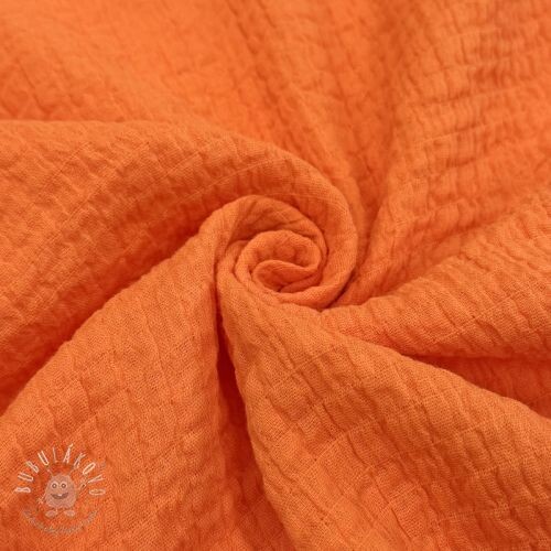 Bavlnená látka STRETCH Baby orange
