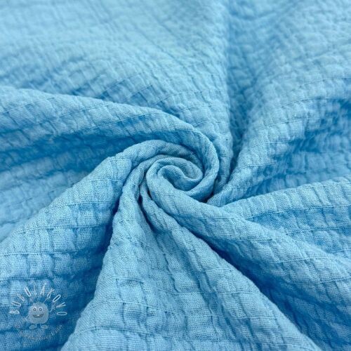 Bavlnená látka STRETCH Baby blue