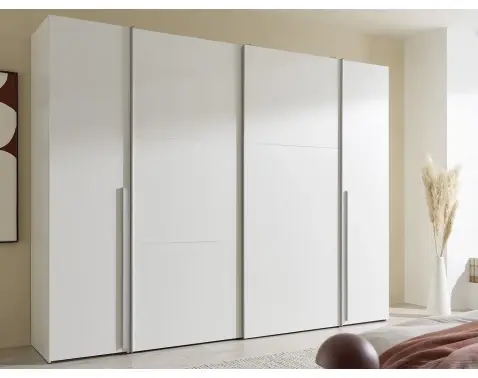 Šatníková skriňa Maturs, 267 cm, biela%