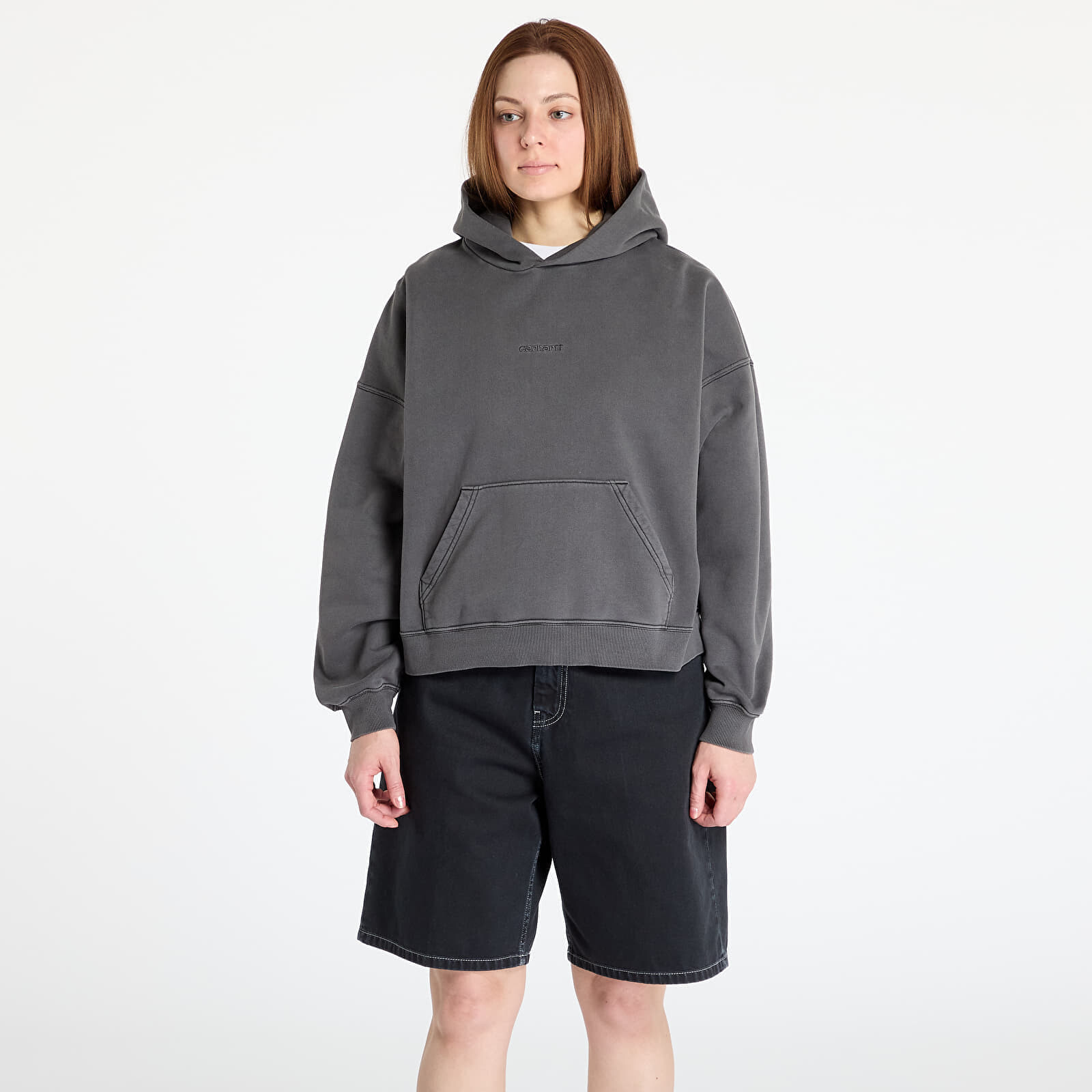 Mikina Carhartt WIP W' Hooded Benton Sweat Black XS