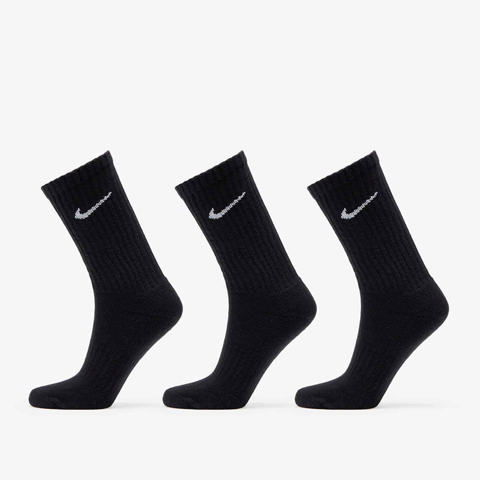 Nike 3-Pack Cushioned Crew Socks Black S