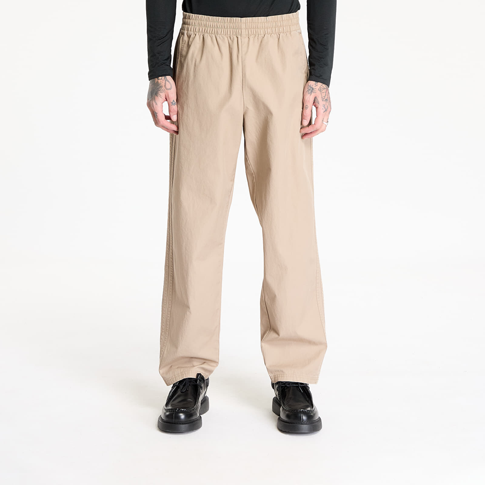 Kalhoty adidas Woven Firebird Tracksuit Pants Brown/ Blanch Cargo L