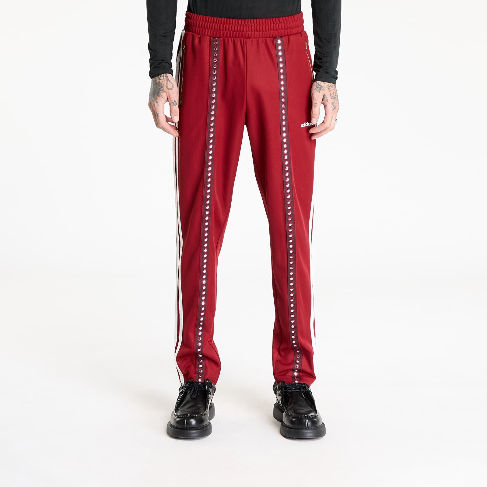 Kalhoty adidas Retro Sports Cricket-Inspired Trackpant Red/ Rust Red M
