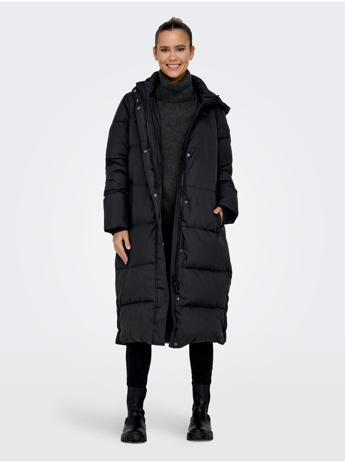 Black women's quilted coat ONLY - Women's